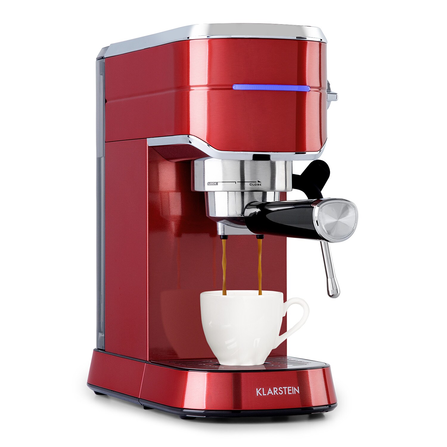 Futura Espressomaker 20 bar 1450 Watt 20 bar Wassertank: 1,25 Liter rostfreier Edelstahl Rot