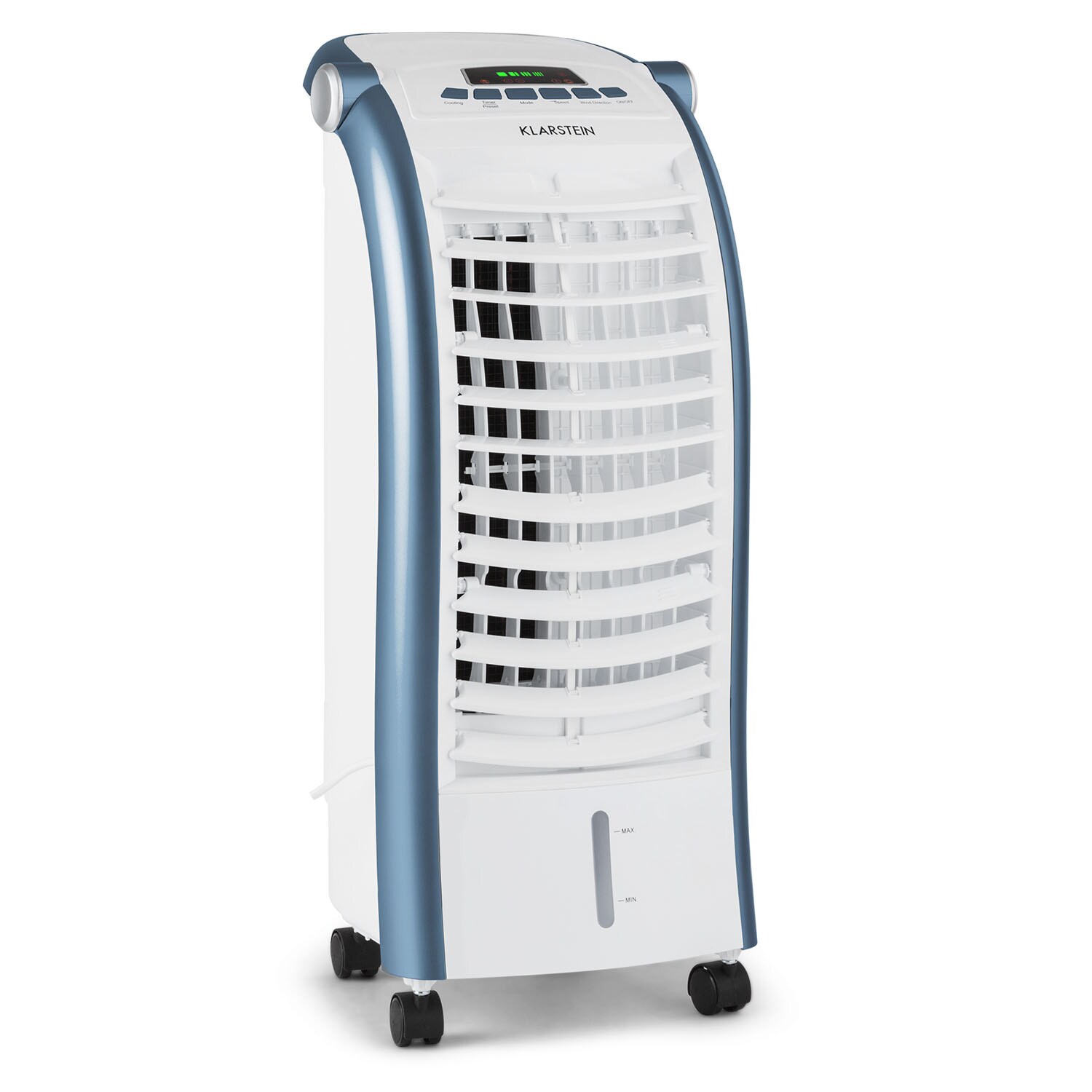 Maxfresh Ocean Ventilator Luftkühler 6L 65W Fernbedienung 2x Eispack Weiß/blau | 04060656452796