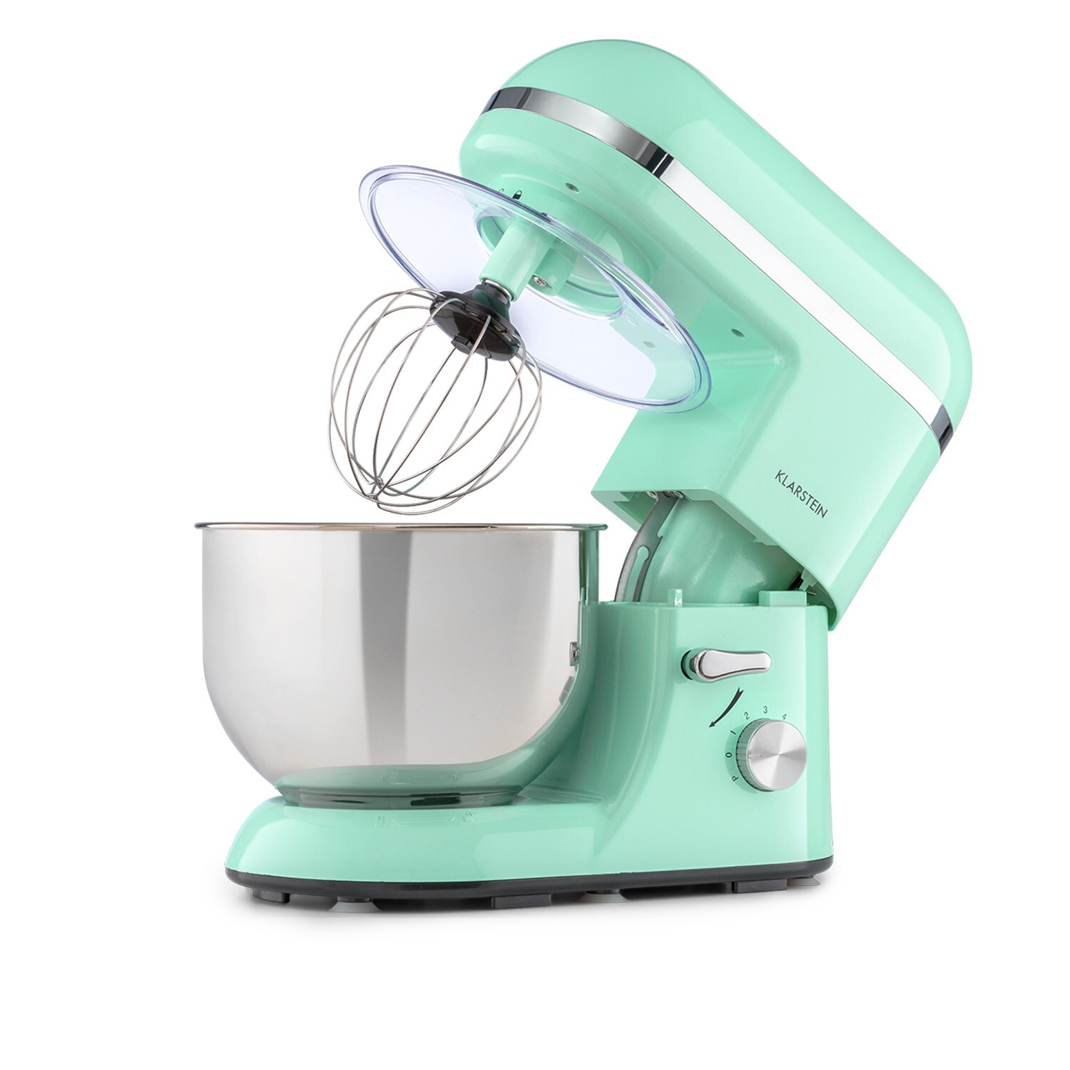Bella Elegance Küchenmaschine 1800W 2,7PS 5,2 Ltr Edelstahl BPA-frei Pastellgrün