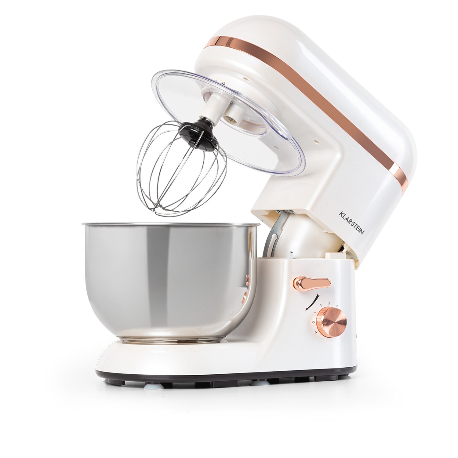 Bella Elegance Küchenmaschine 1800W/2,7PS/5,2 Ltr Edelstahl BPA-frei