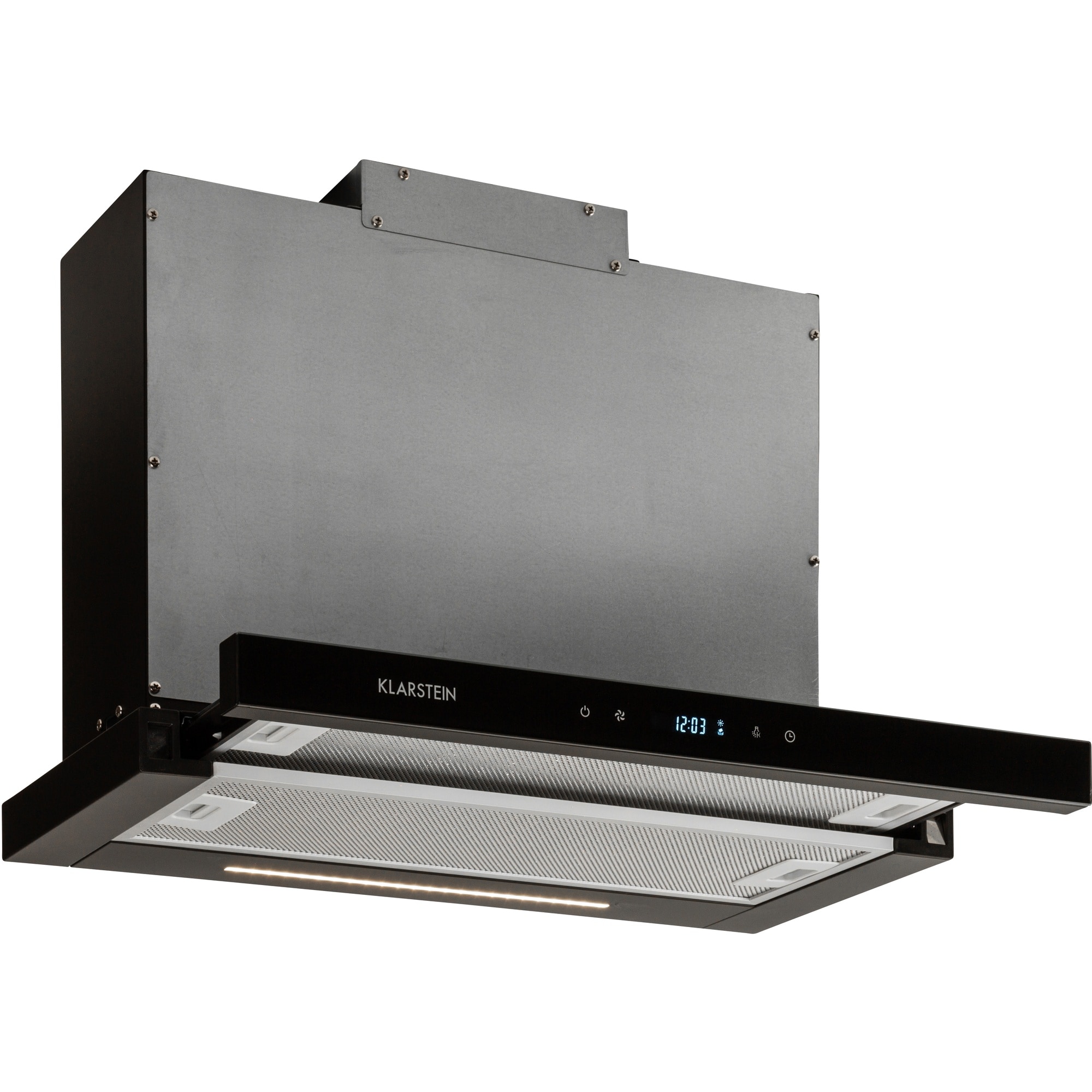 Mariana Neo 60 Flachschirmhaube 60cm 547 m³/h Abluft LED Schwarz