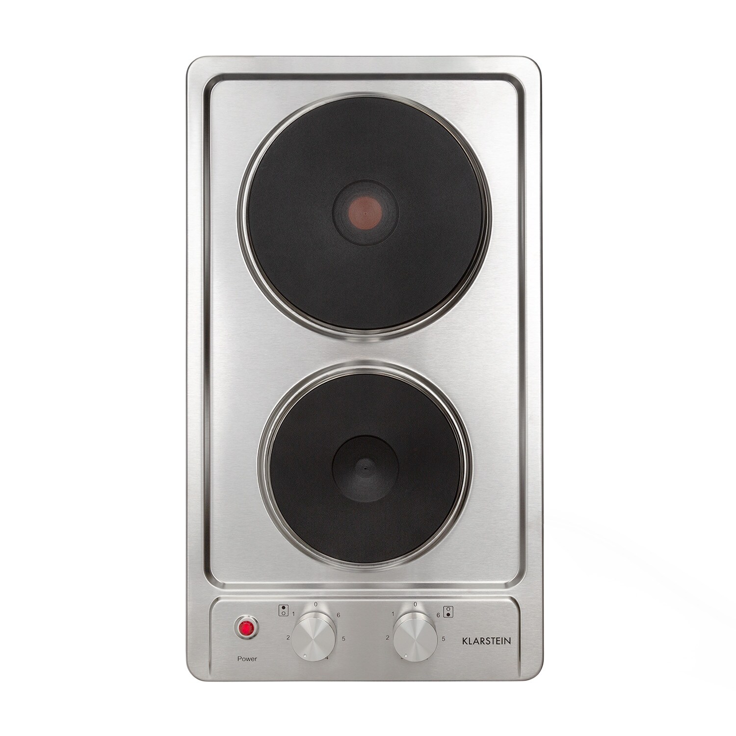 Appetito Domino Elektrokochfeld 2 Platten 3000 Watt Edelstahl - Bild 1