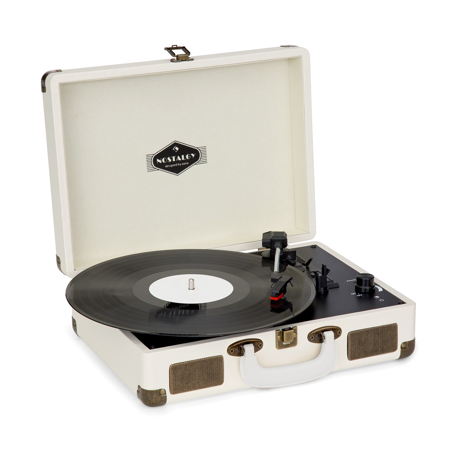 Nostalgy by auna Peggy Sue Retro-Plattenspieler LP USB AUX