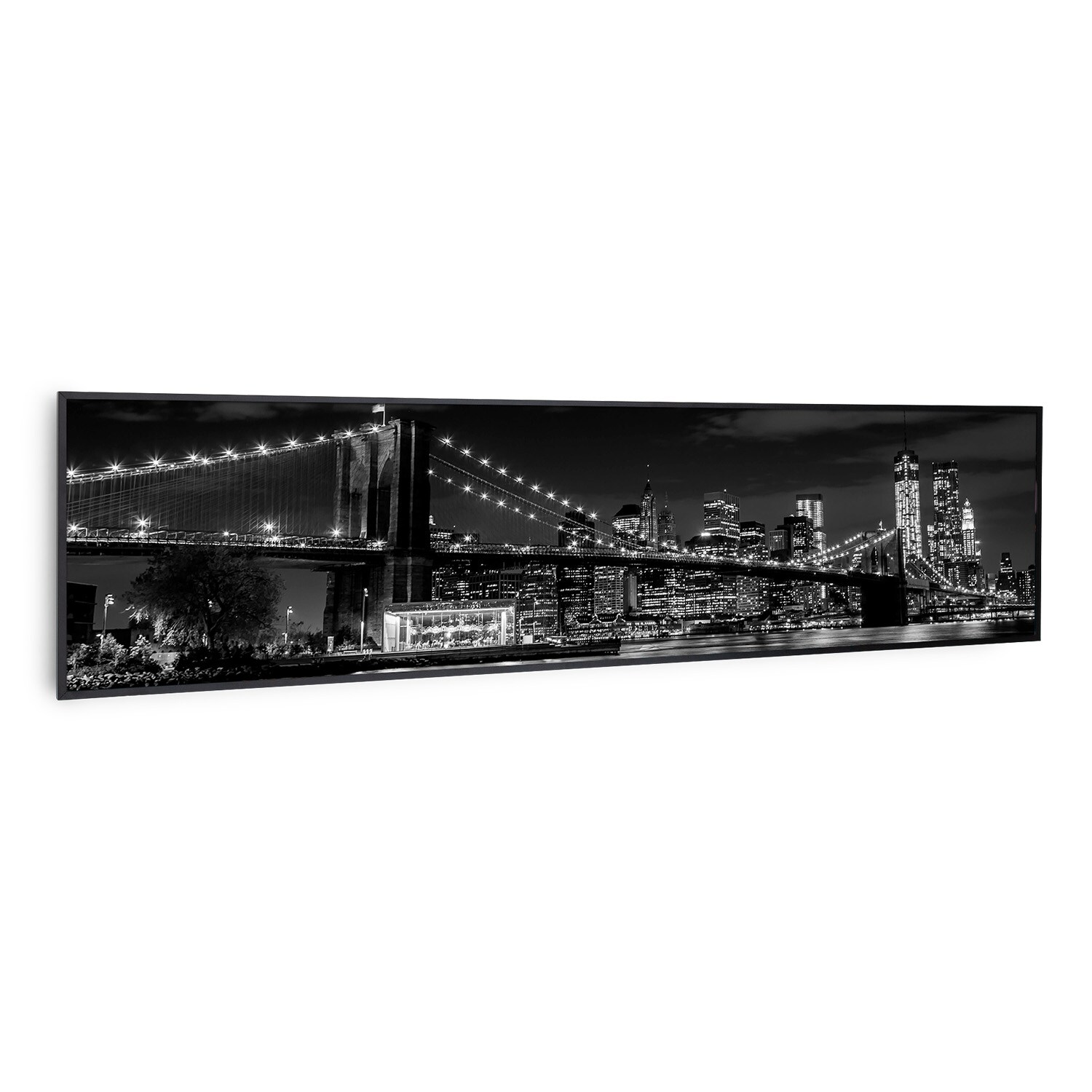 Wonderwall Air Art Smart Infrarotheizung Brücke 120x30cm 350W 120 x 30 cm