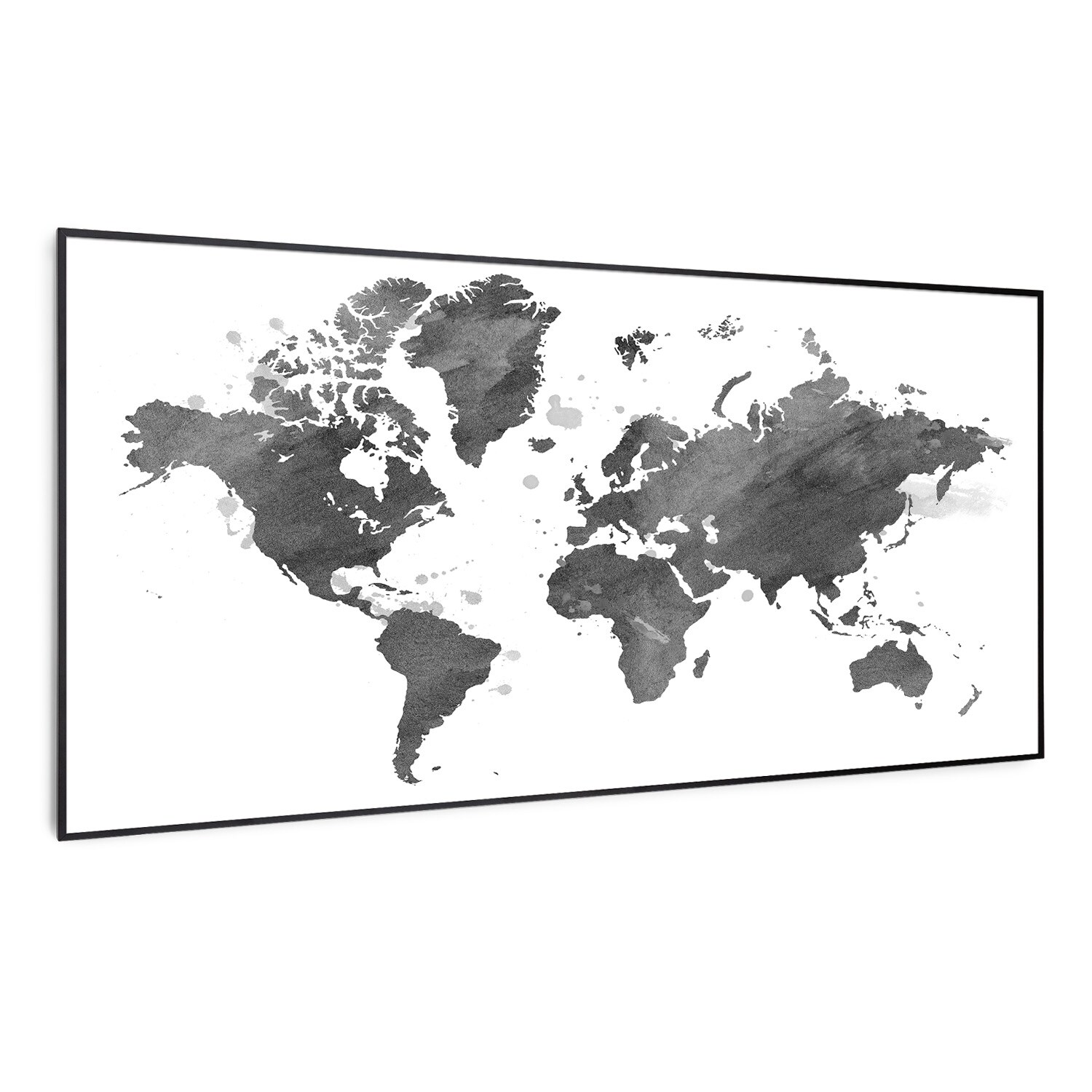 Wonderwall Air Art Smart Infrarotheizung Schwarze Karte 120x60cm 700W 120 x 60 cm