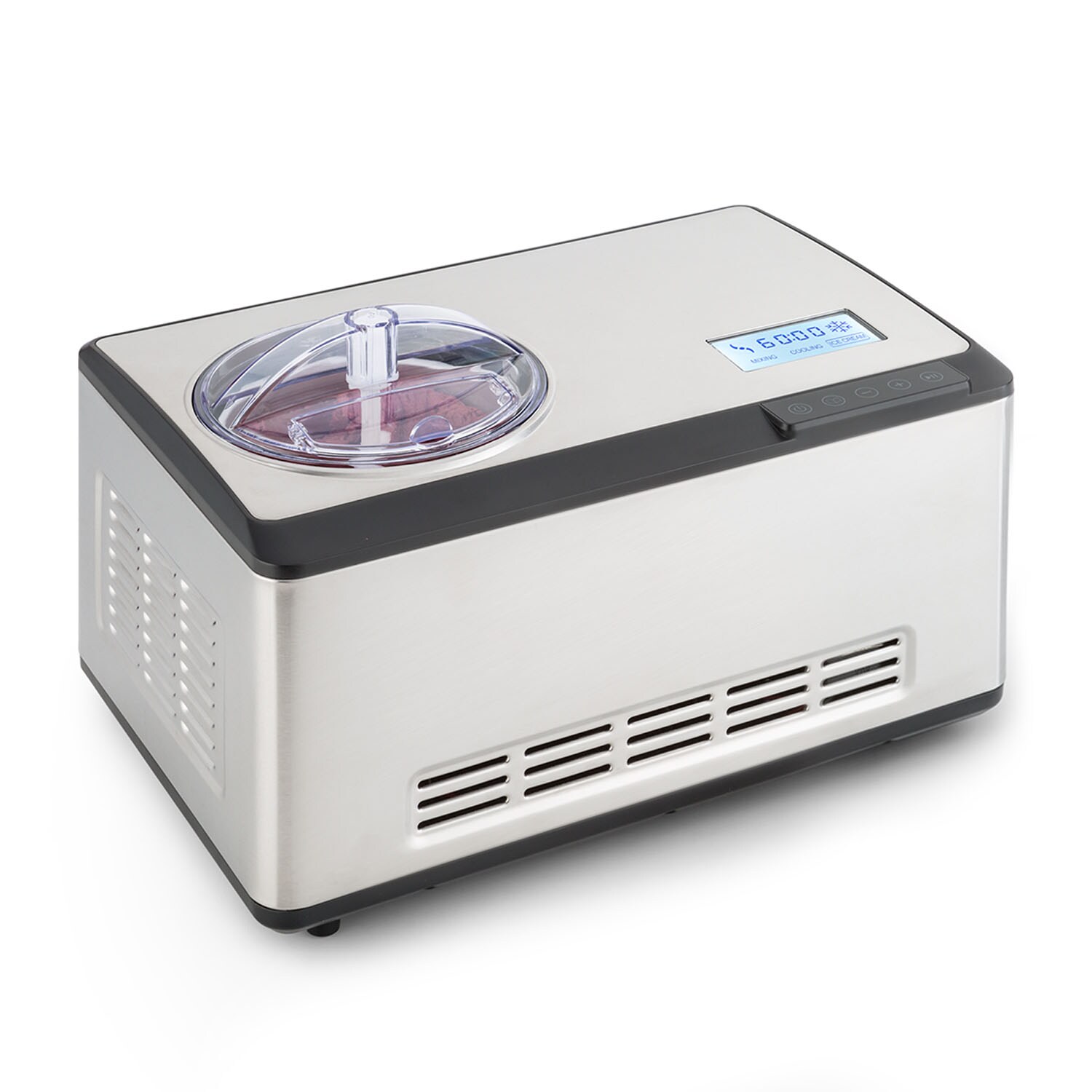 Dolce Bacio Eiscremebereiter Kompressor 2l LCD-Display Touch Edelstahl | 04060656100604