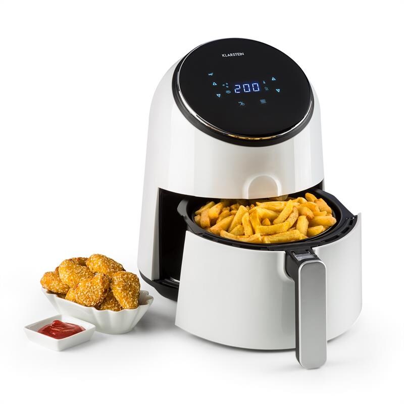 AirVital Heißluftfritteuse 1300W 2,5l CeraPlus-Antihaft Touch weiß | 04060656100758
