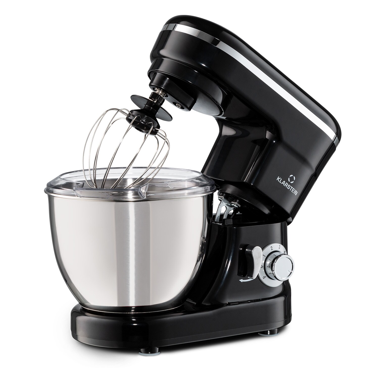 Bella Mini Rührmaschine 1200 W 6 Stufen 4 Liter Edelstahl Pulsfunktion