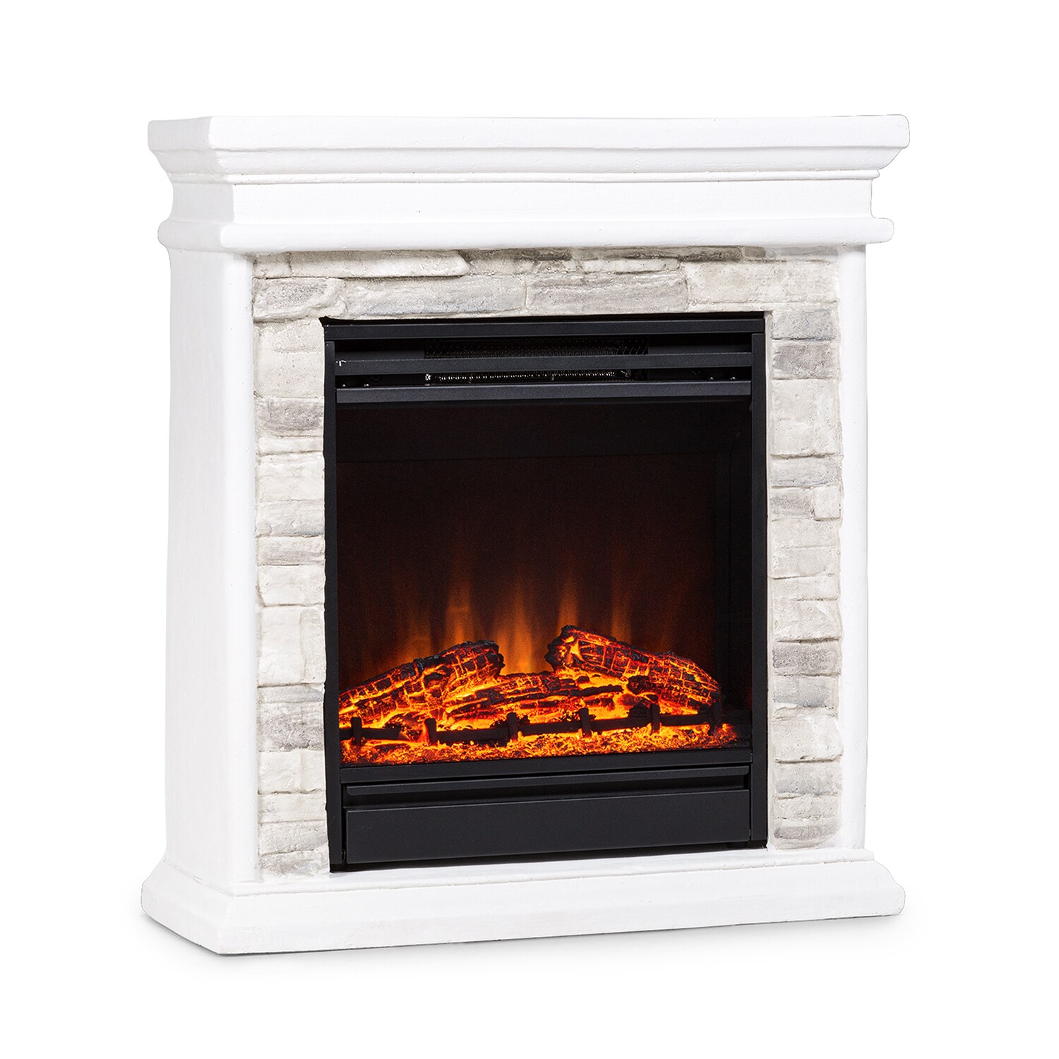 Nevis Peak Elektrischer Kamin 1800 W Heizfunktion 10 bis 30 °C Fernbedienung Weiß