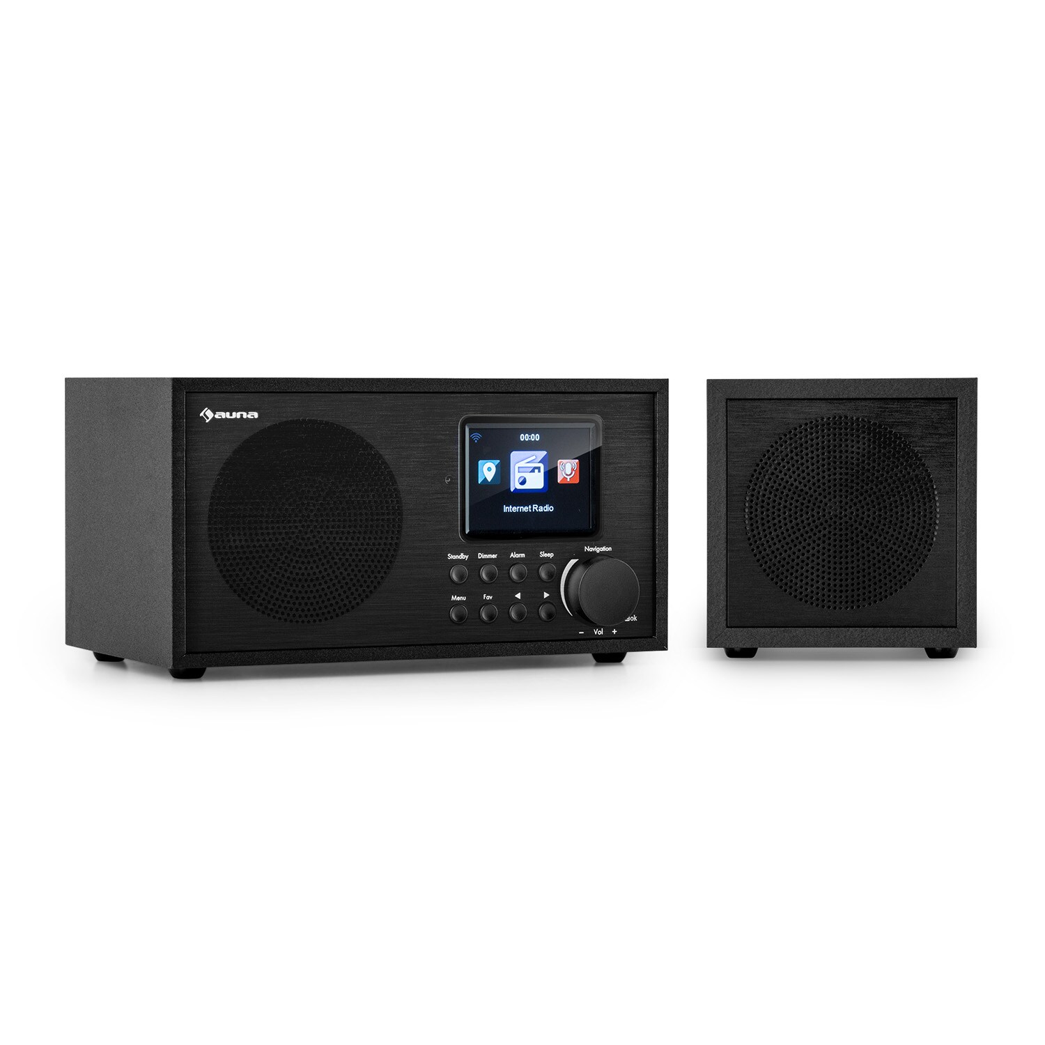 Silver Star Mini Two Internet DAB+/FM Radio, WiFi, BT, TWS Speaker Schwarz
