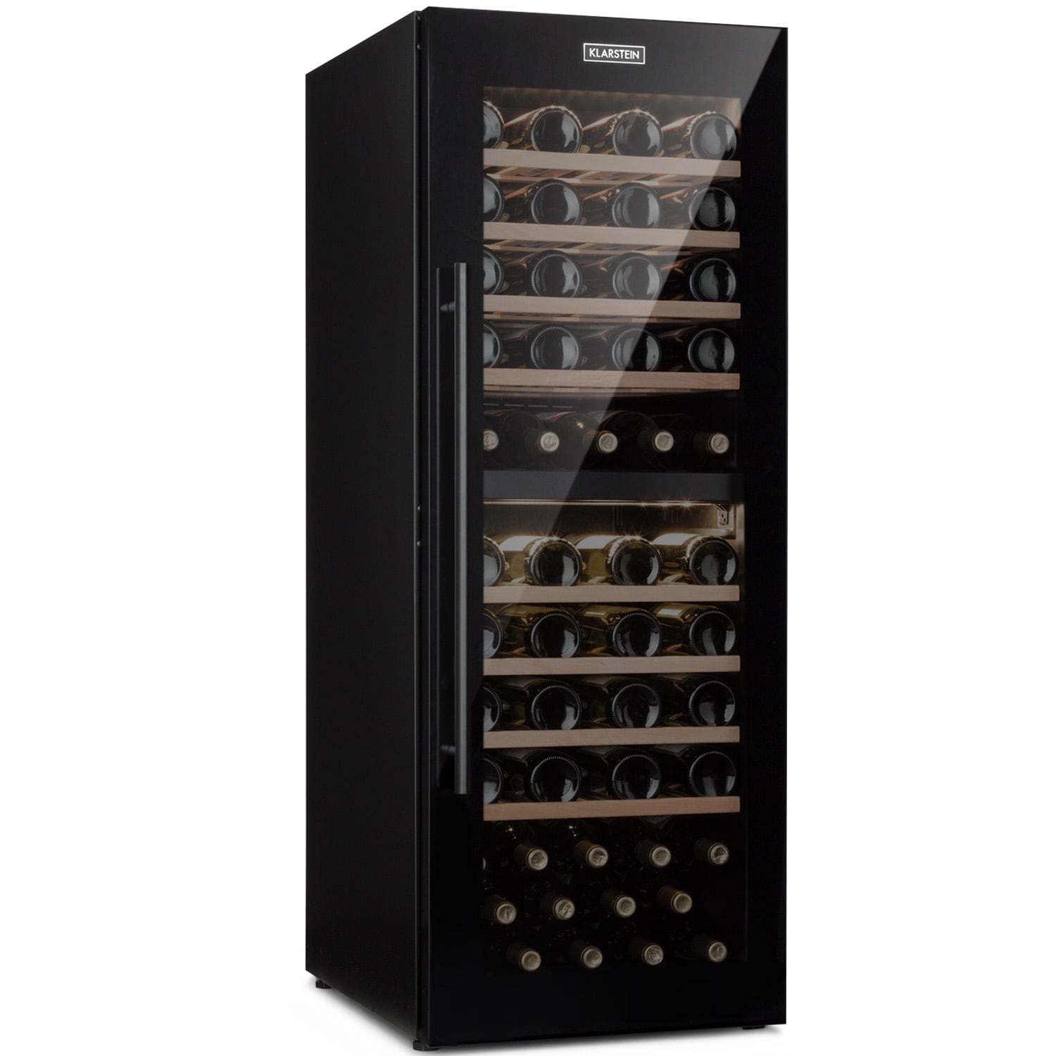 Barossa 77 Duo Weink&uuml;hlschrank 2 Zonen 191 L 77 Fl. Touch LED schwarz - Bild 1