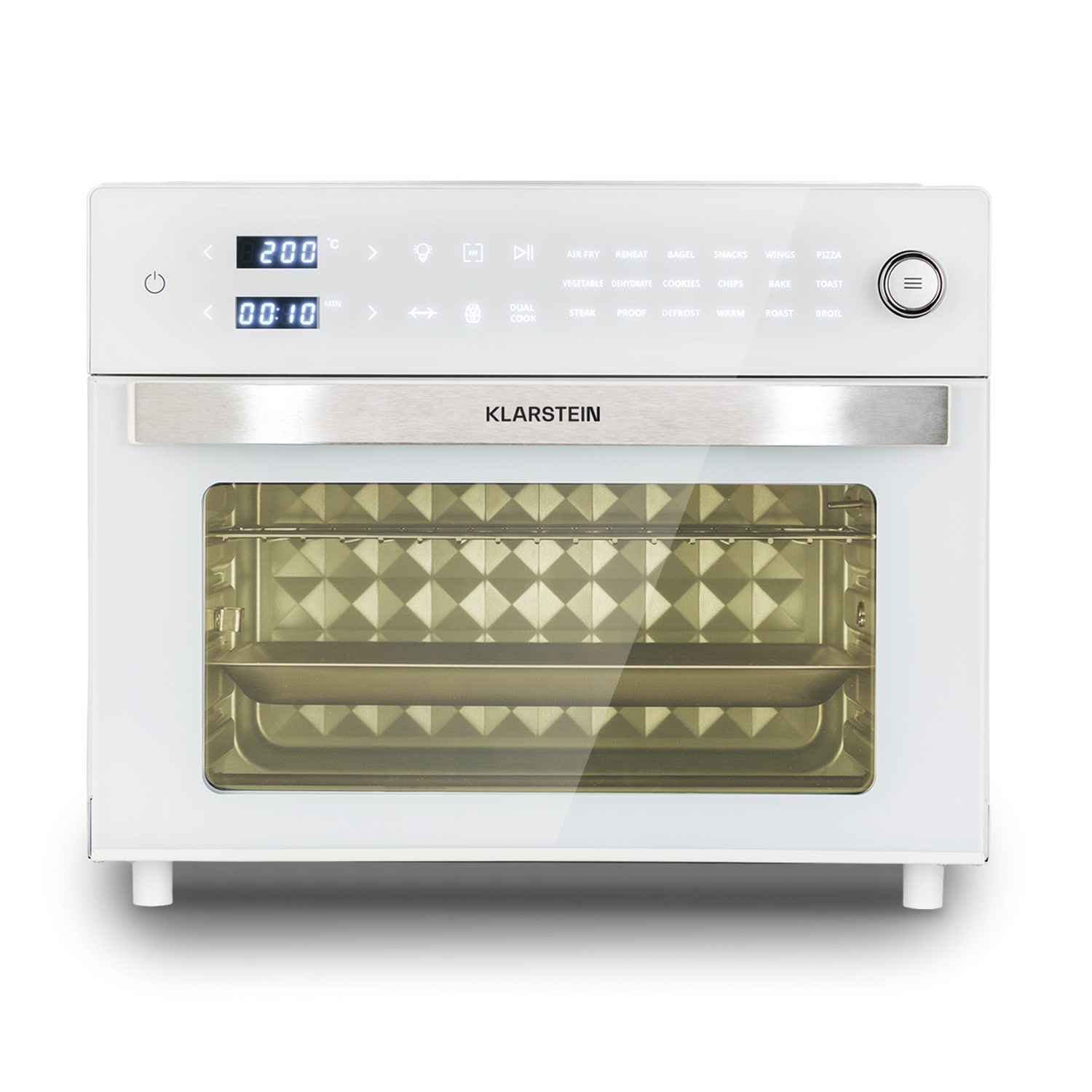 Vigor Air Hei&szlig;luftfritteuse 1800 W 30 Liter 18 Programme Wei&szlig; - Bild 1