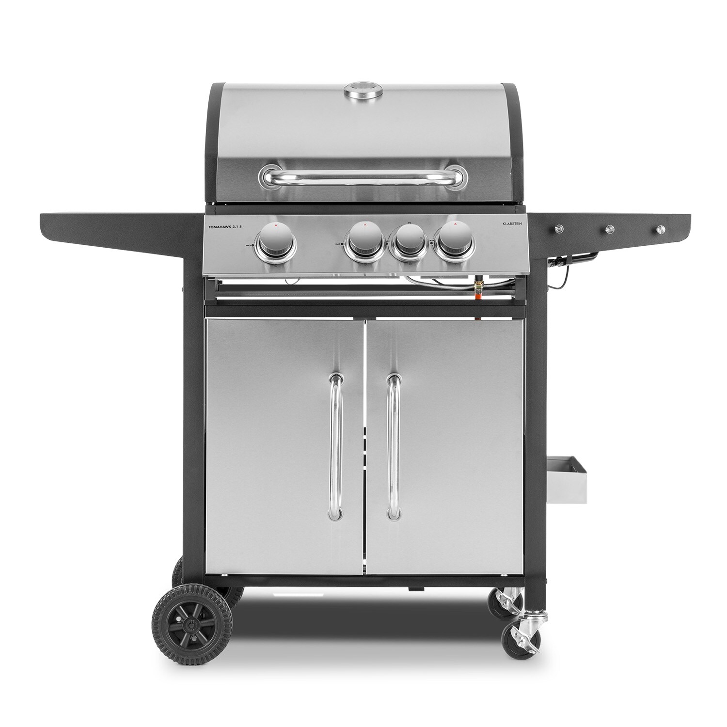 Tomahawk 3.1 S Gasgrill 3x3,6kW Brenner+2,7 kW 60x45cm Grill Edelstahl - Bild 1