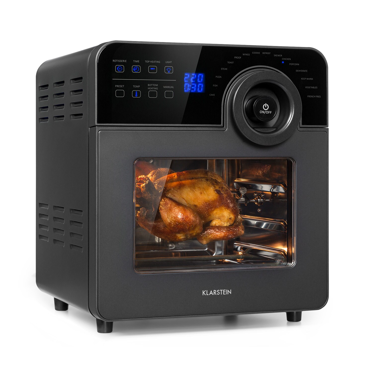 AeroVital Cube Chef Heißluftfritteuse  1700 W 14 Liter 16 Programme Ober- und Unterhitze