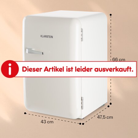 Audrey Retro-Kühlschrank 70 Liter 3 Regale 2 Türfächer Innenbeleuchtung  online kaufen bei Netto