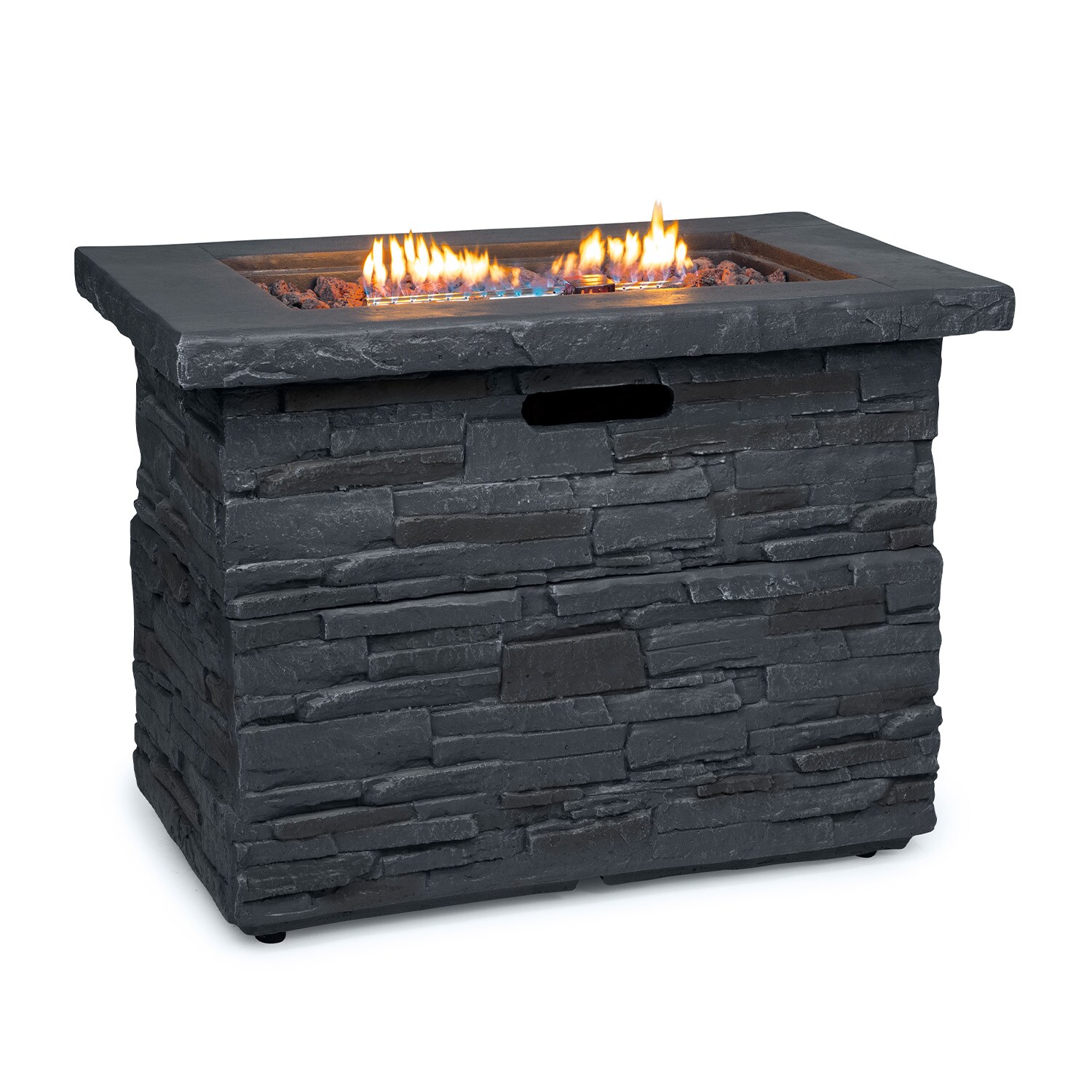 Anafi Gas-Feuerstelle 40.000BTU/13kW Abdeckung Edelstahlbrenner - Bild 1