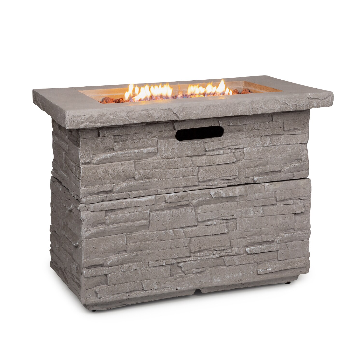 Anafi Gas-Feuerstelle 40.000BTU/13kW Abdeckung Edelstahlbrenner - Bild 1