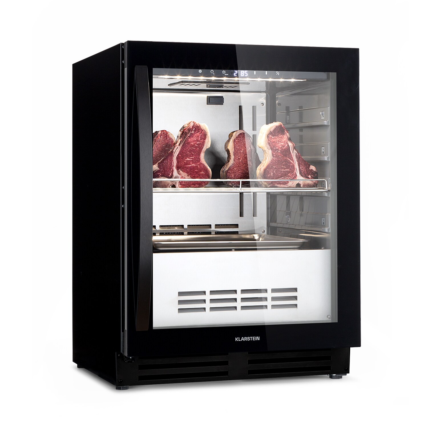 Steakhouse Pro 98 Onyx Fleischreifeschrank 1 Zone 98 L 1-25&deg;C Touch Panorama - Bild 1