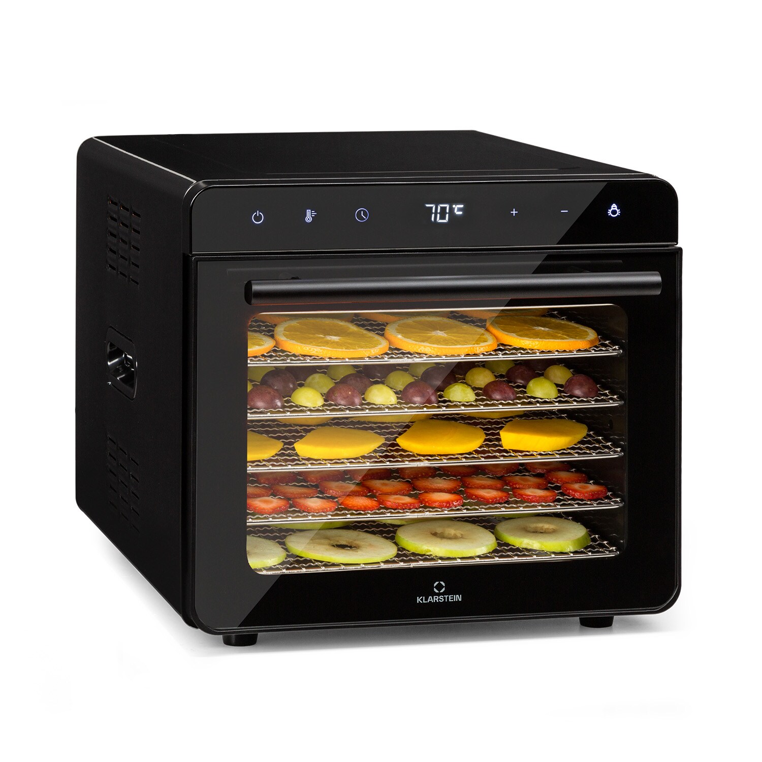 Shaftesbury Dörrautomat 700W Timer-Funktion 35-85°C digitales Touch-Display Schwarz