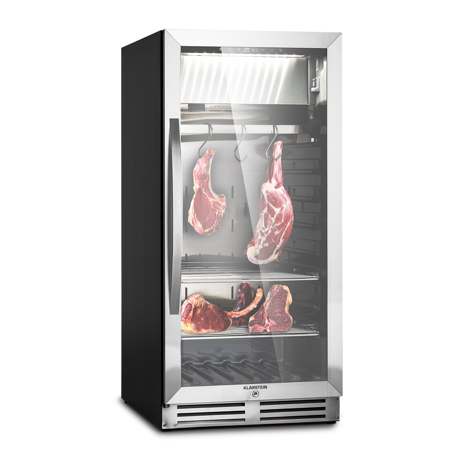 Steakhouse Pro 233 Fleischreifeschrank 1 Zone 233 L 1-25&deg;C Touch   Panorama Silber - Bild 1