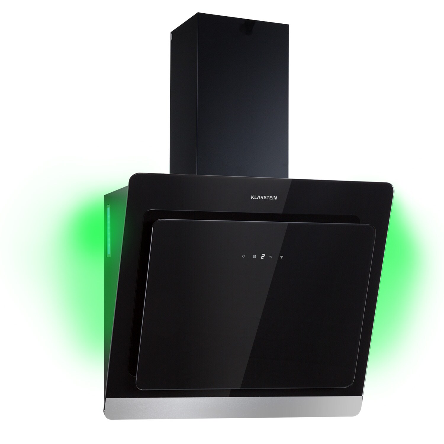 Aurora 60 Smart Dunstabzugshaube 550 m&sup3;/h 60cm kopffrei Ambiente-Licht   EEC A++ Schwarz - Bild 1