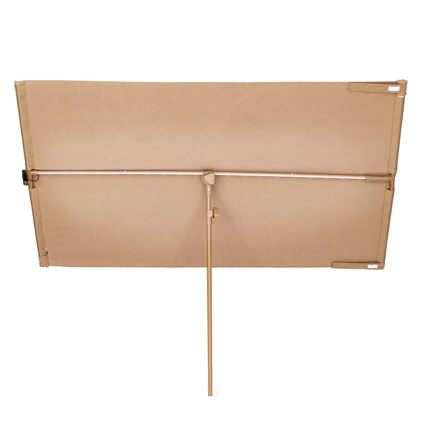 blumfeldt Bayonne Sonnenschirm 130 x 180 cm Polyester UV 50 Solar LED Taupe - Bild 1