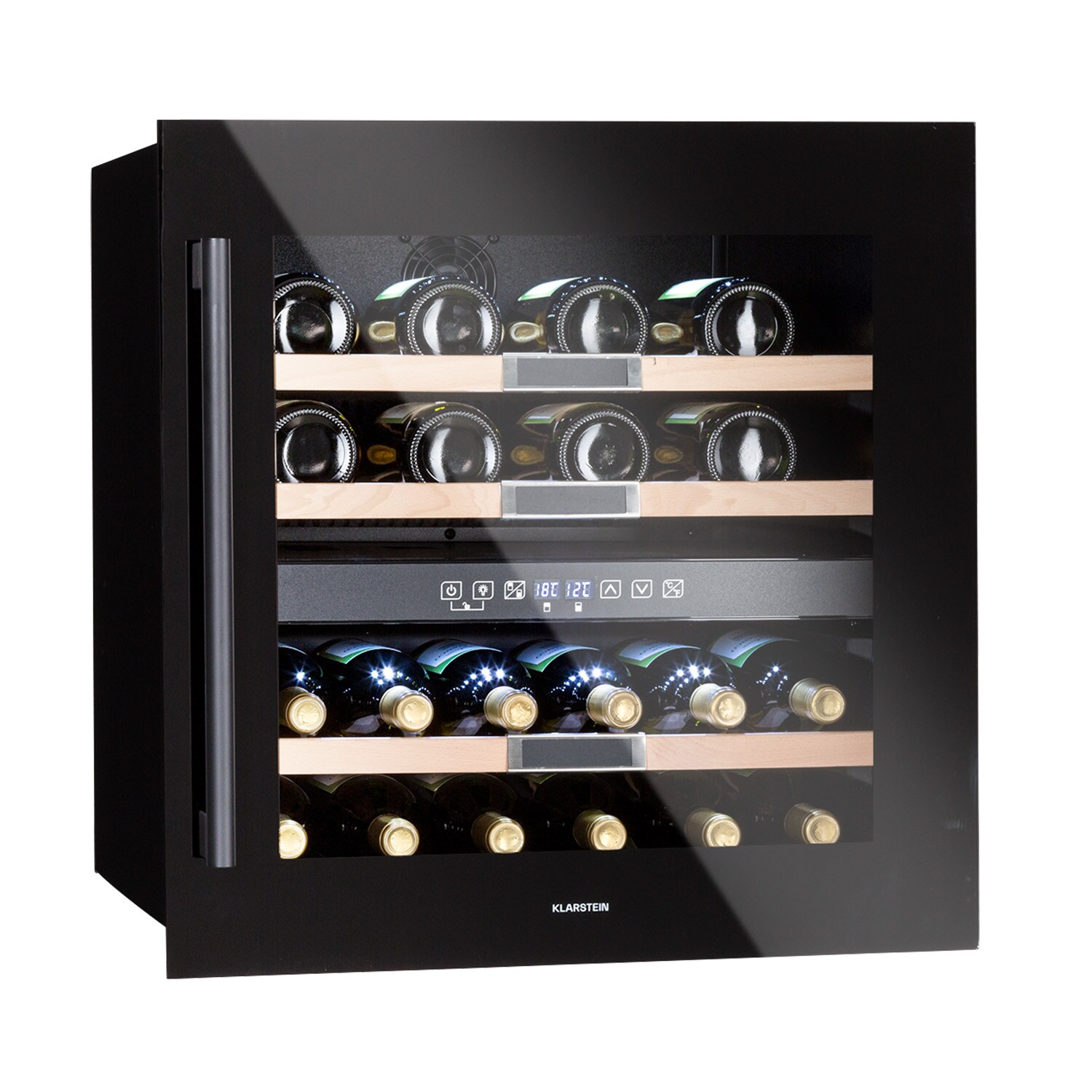 Vinsider 36 Onyx Edition Weink&uuml;hlschrank 2 K&uuml;hlzonen 5-22&deg;C 85l Onyx 36 Flaschen - Bild 1