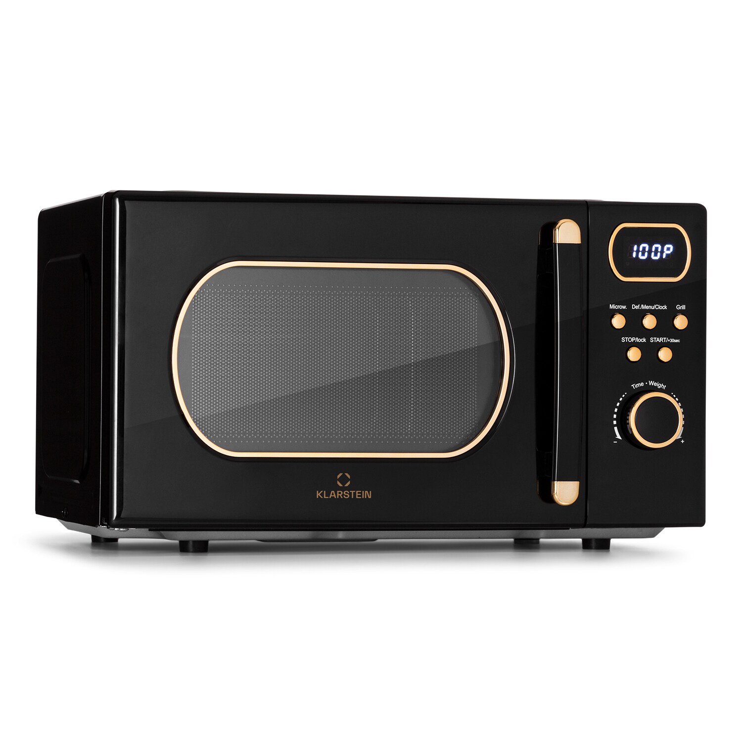 Julieta Mikrowelle mit Grill  700 / 800 W Ø25,5cm 8 Programme Schwarz
