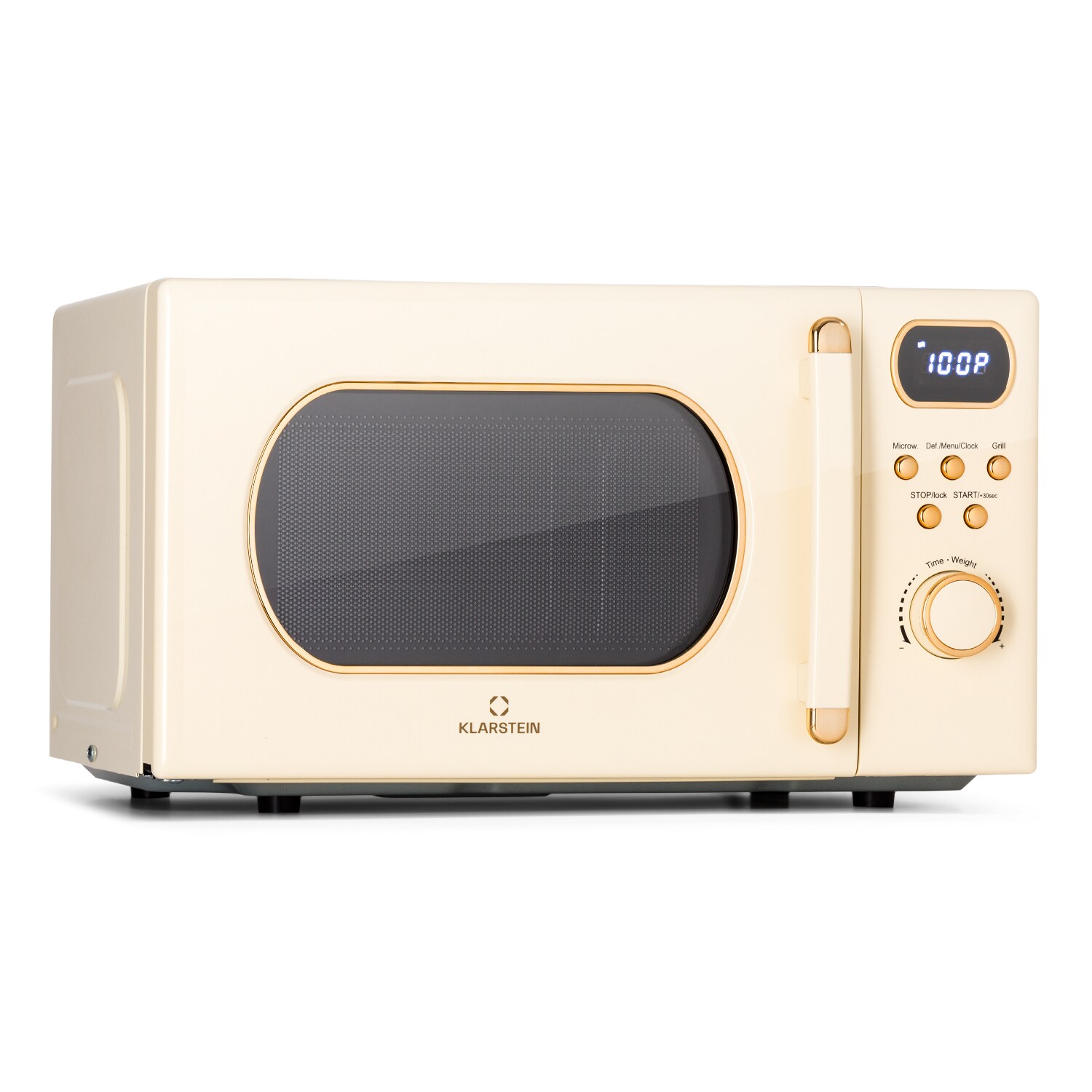 Julieta Mikrowelle mit Grill  700 / 800 W Ø25,5cm 8 Programme Creme
