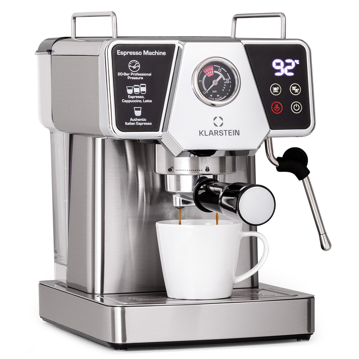 Libeica Espressomaschine 19 bar ca. 10 Tassen 1,8 Liter Milchschaum - Bild 1