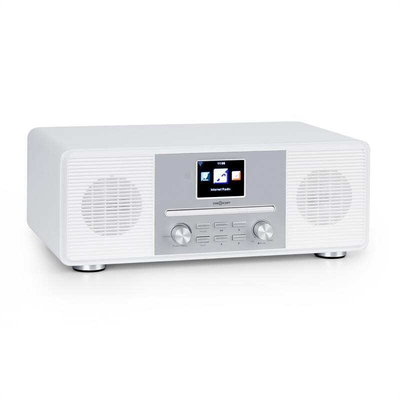 Streamo CD Internetradio 2x10W WLAN DAB+ UKW CD-Player BT wei&szlig; Wei&szlig; - Bild 1