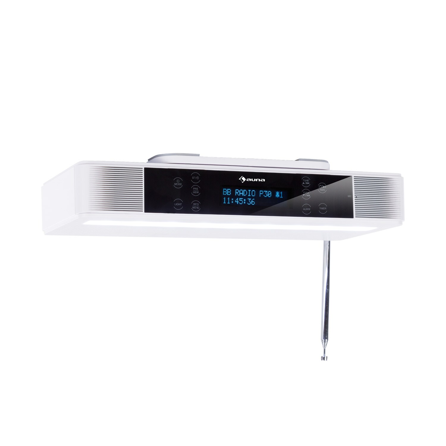 KR-140 Bluetooth K&uuml;chenradio DAB+/UKW Freisprechfunktion LED-Licht Wei&szlig; - Bild 1