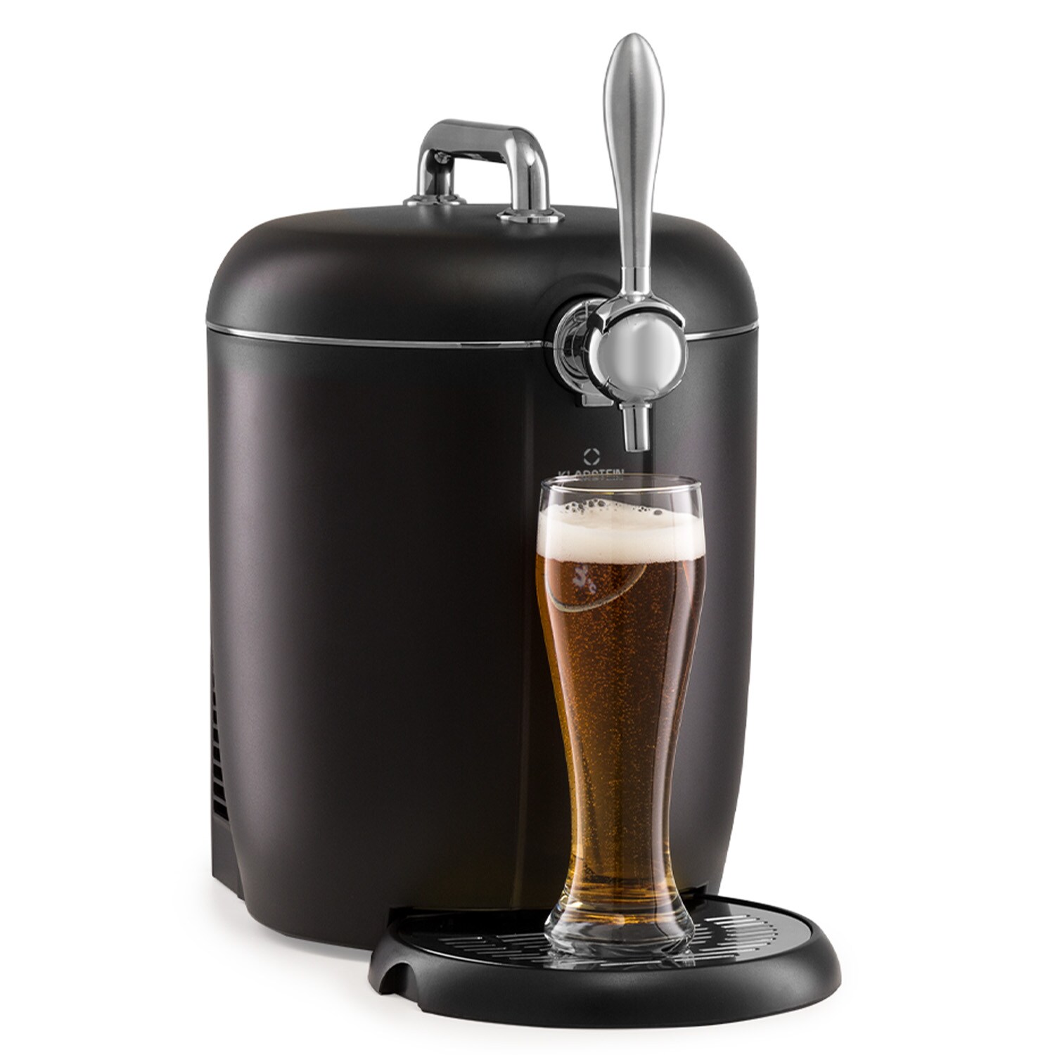 Passau Bierzapfanlage 6 l Universalf&auml;sser Druckluftpumpe 3 - 12 &deg;C 65 W Silber - Bild 1