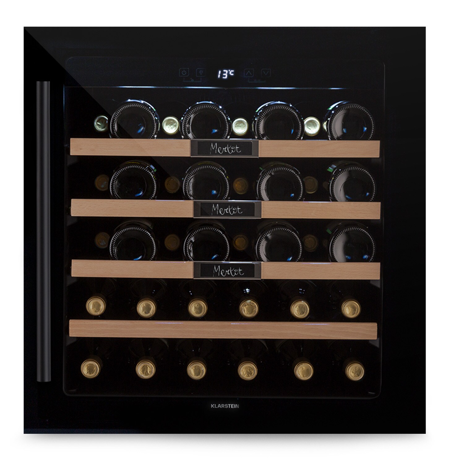 Vinsider 36 Built-In Uno Einbau-Weink&uuml;hlschrank 36 Flaschen 92 Ltr Edelstahl Onyx 36 Flaschen/ 1 Zone - Bild 1