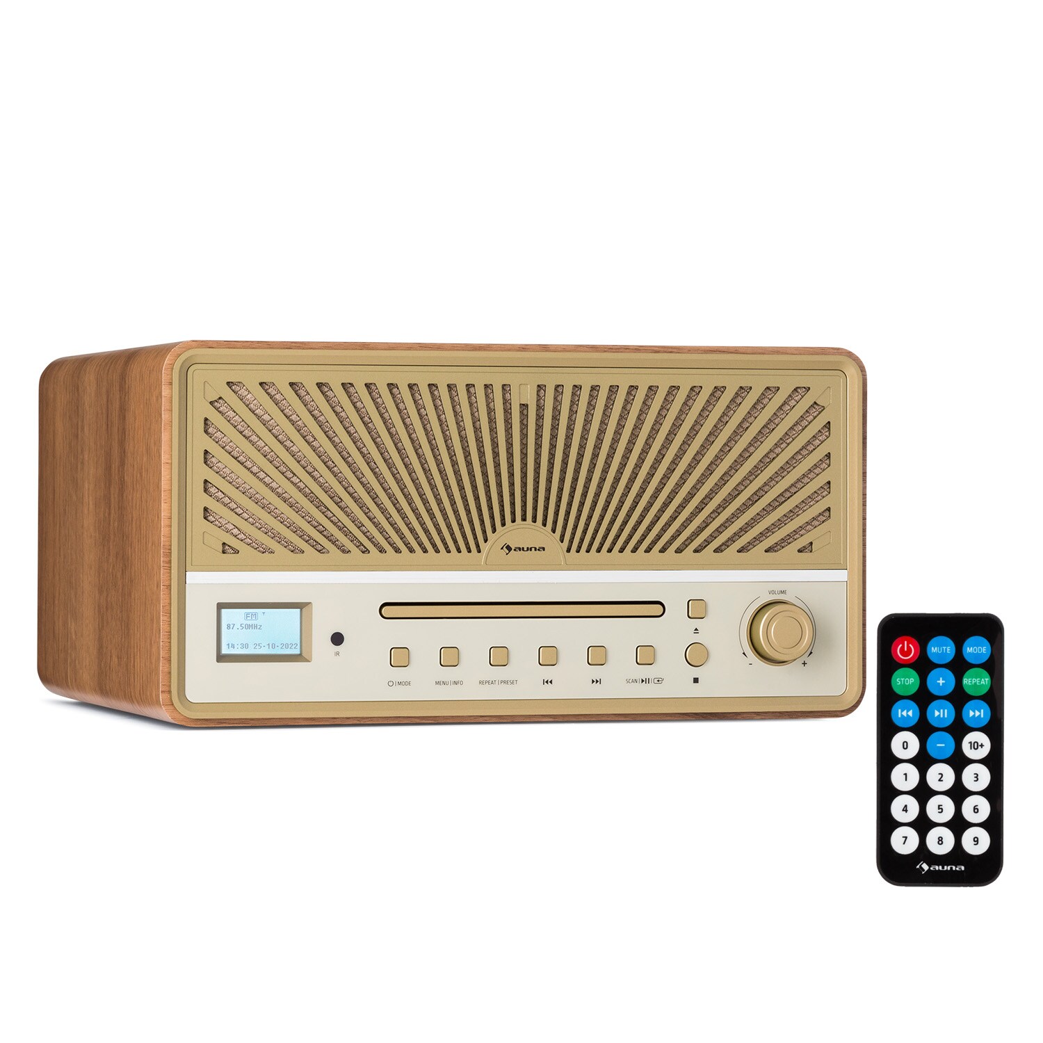 Glastonbury DAB CD-Radio Stereo-Lautsprecher BT DAB/UWK USB Line-In Sand - Bild 1