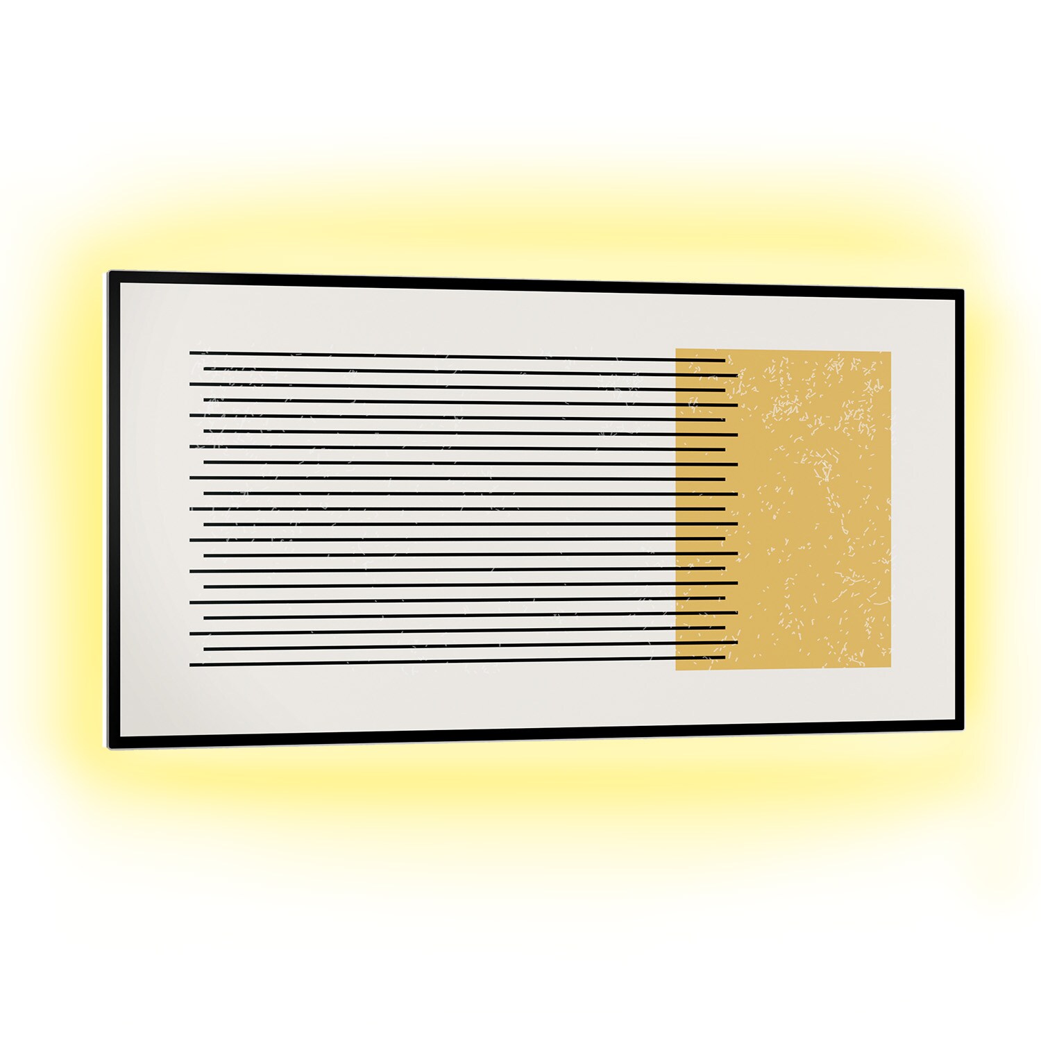 Mojave 1000 smart 2-in-1 Heizger&auml;t Infrarot Konvektor 120x60cm 1000W RGB-Licht Geometric - Bild 1