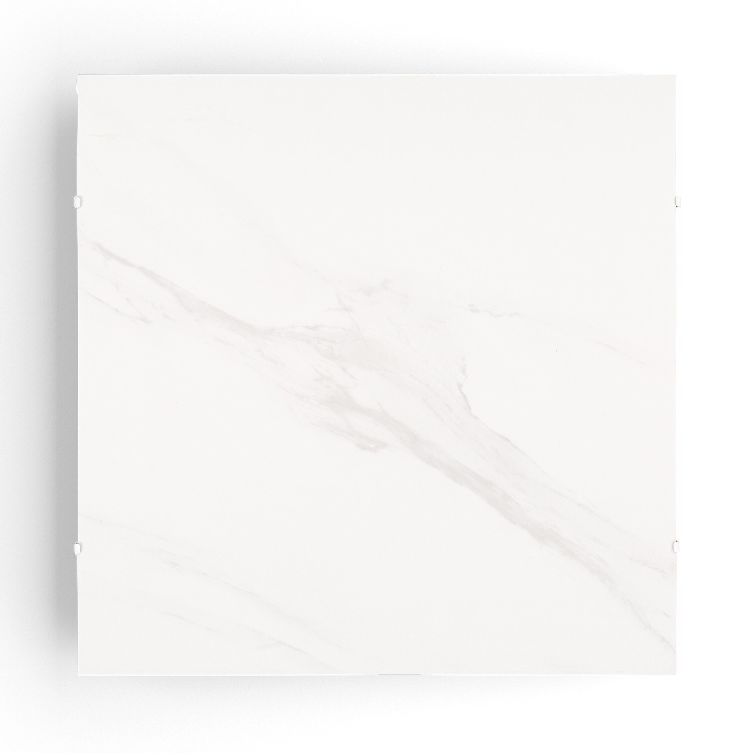 Santorini Smart Infrarot-Heizung 60x60cm 500W Timer IP24 Weißer Marmor 60 x 60 cm