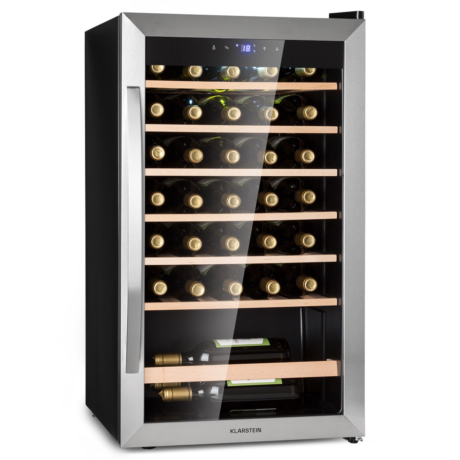 Vinamour 32 Uno Weink&uuml;hlschrank 1 Zone 95 L / 36 Flaschen 4-18&deg;C Touch - Bild 1