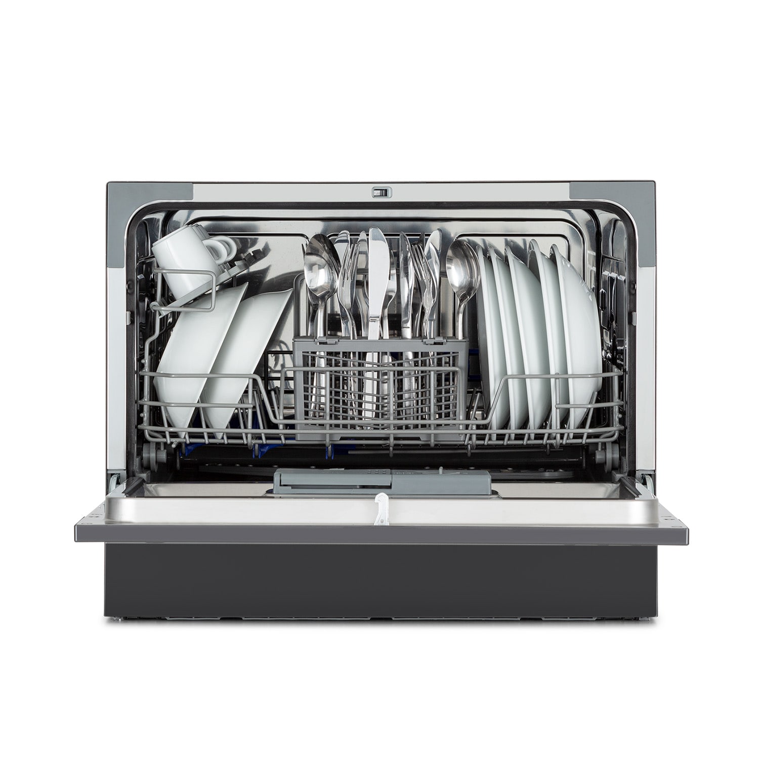 Amazonia 6 Geschirrsp&uuml;ler 1380W 6 Ma&szlig;gedecke Tasten-Armatur Anthrazit - Bild 1