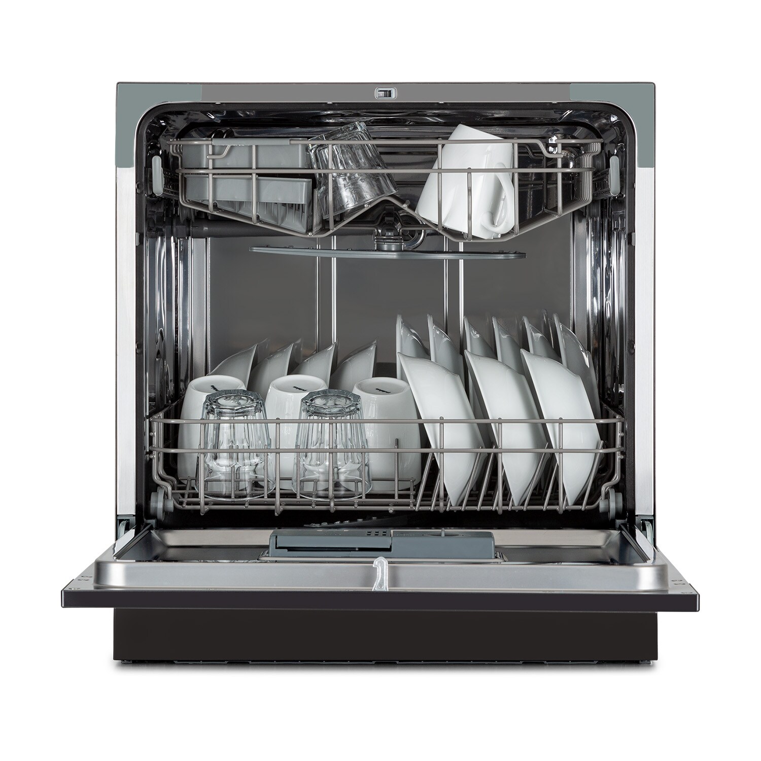 Amazonia 8 Geschirrsp&uuml;lmaschine 1620 Watt f&uuml;r 8 Ma&szlig;gedecke 49 dB Aquastop Anthrazit - Bild 1