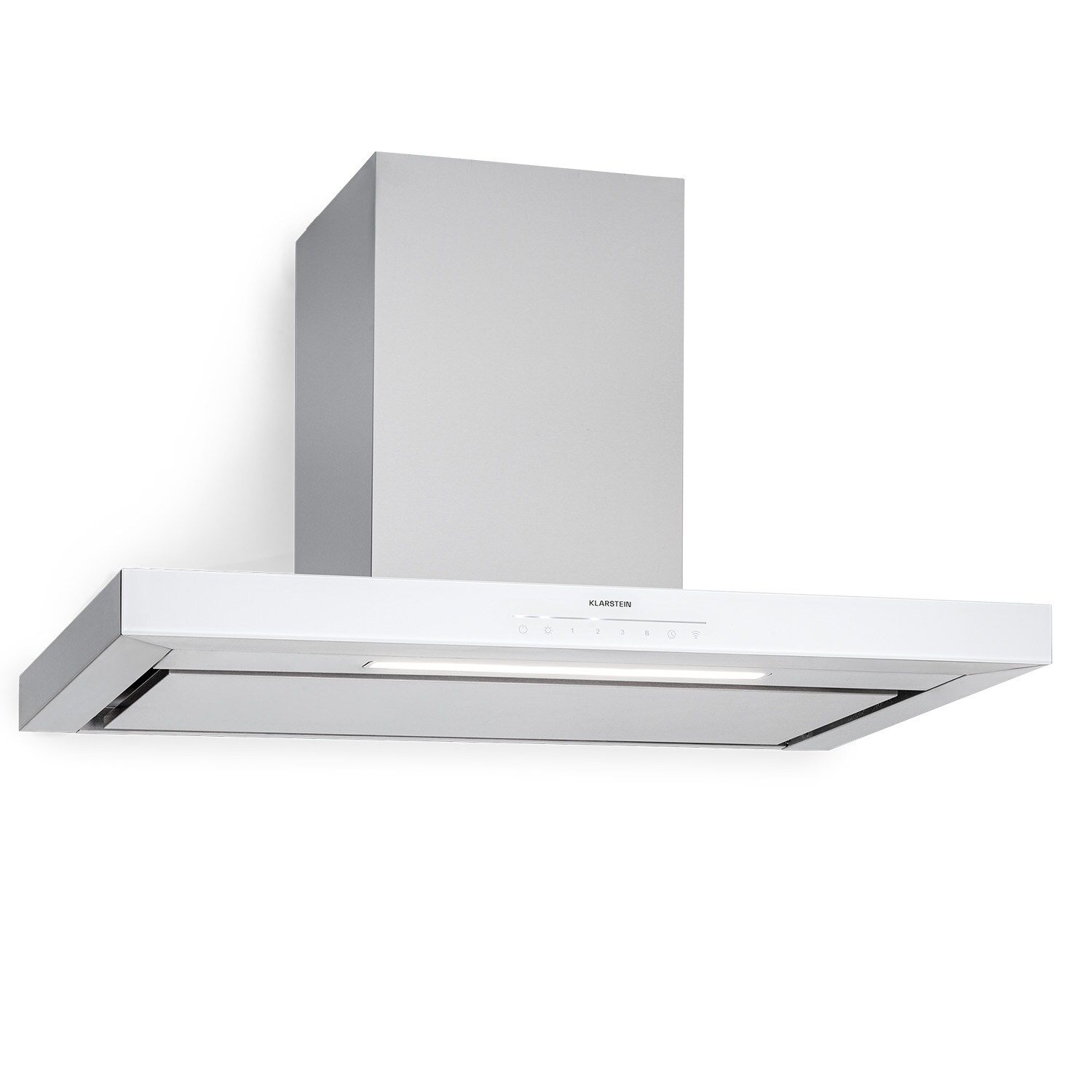 Alinea 90 Dunstabzugshaube 90cm Wandhaube WiFi A++ 500m&sup3;/h Touch Wei&szlig; - Bild 1