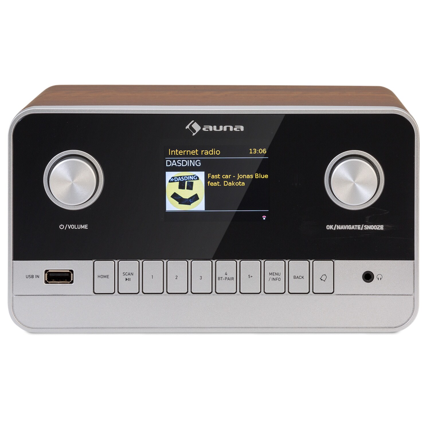 Connect 100 MKII Internetradio Mediaplayer Bluetooth DAB/DAB+ App-Control Palisanderholz - Bild 1