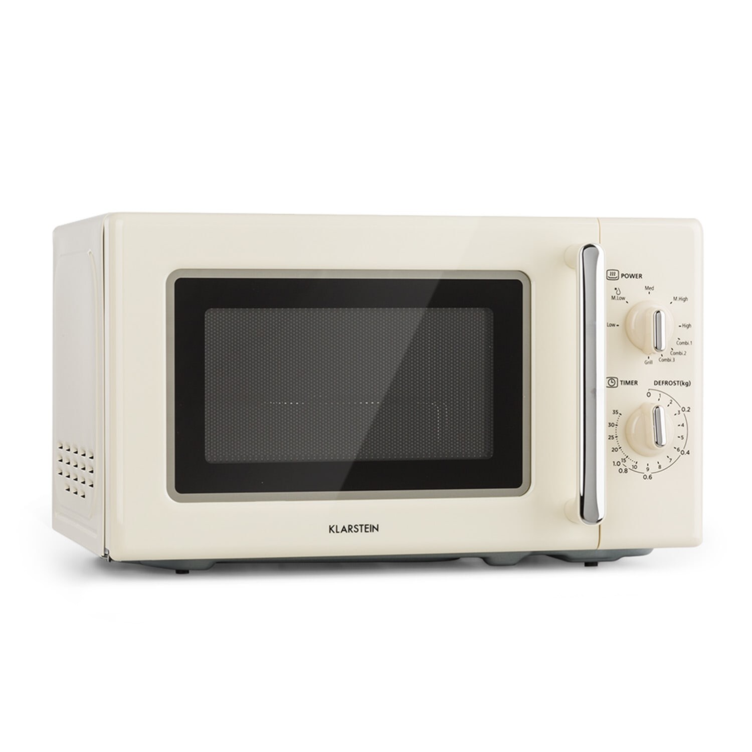 Caroline Mikrowellen-Grill 20 Ltr 700 W / 1000 W Ø 25,5cm Retro Creme