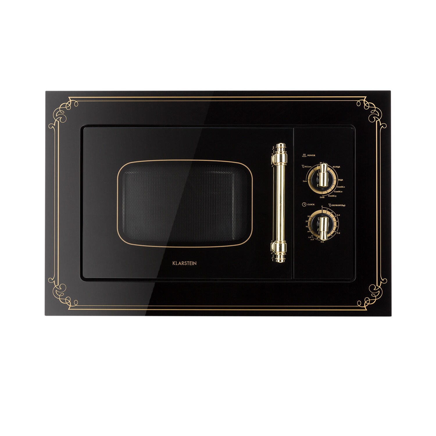 Victoria 20 Einbau-Mikrowelle, 20 l, 800 W, Grill: 1000 W, schwarz Schwarz - Bild 1