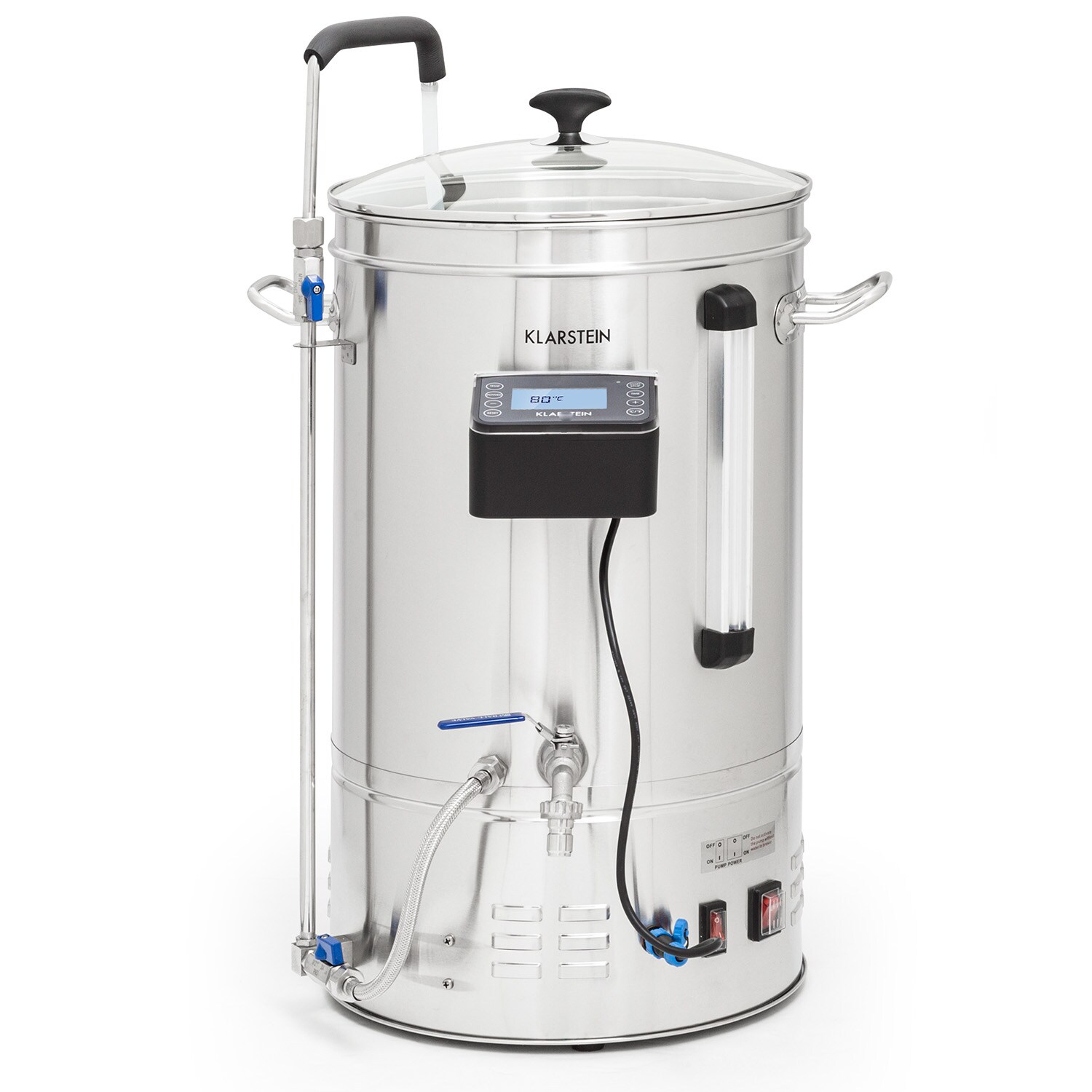 Brauheld Smart 35 Maischekessel 2500W  100°C Umwälzpumpe Edelstahl Edelstahl 35 Liter