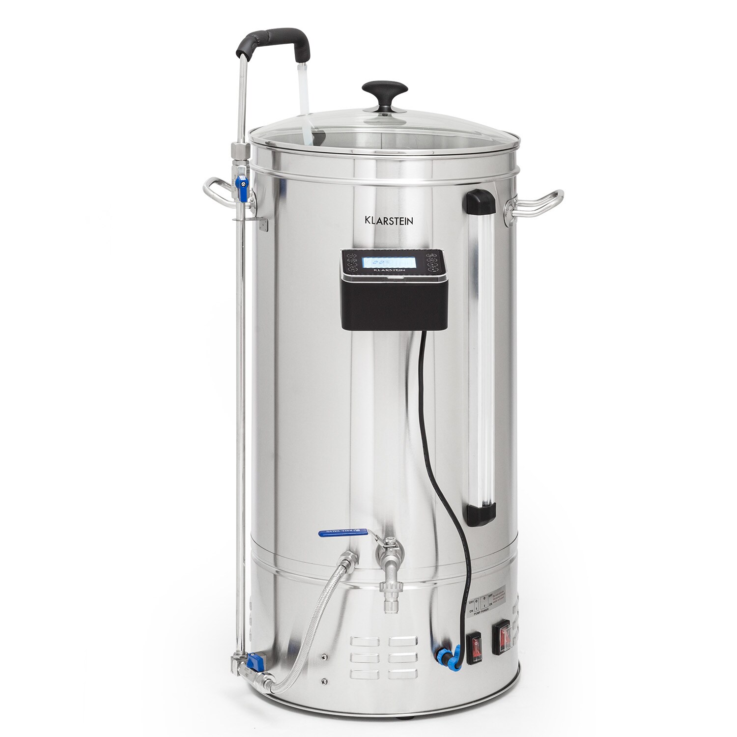 Brauheld Smart 45 Maischekessel 2500W 45L 100&deg;C Umw&auml;lzpumpe Edelstahl Edelstahl 45 Liter - Bild 1