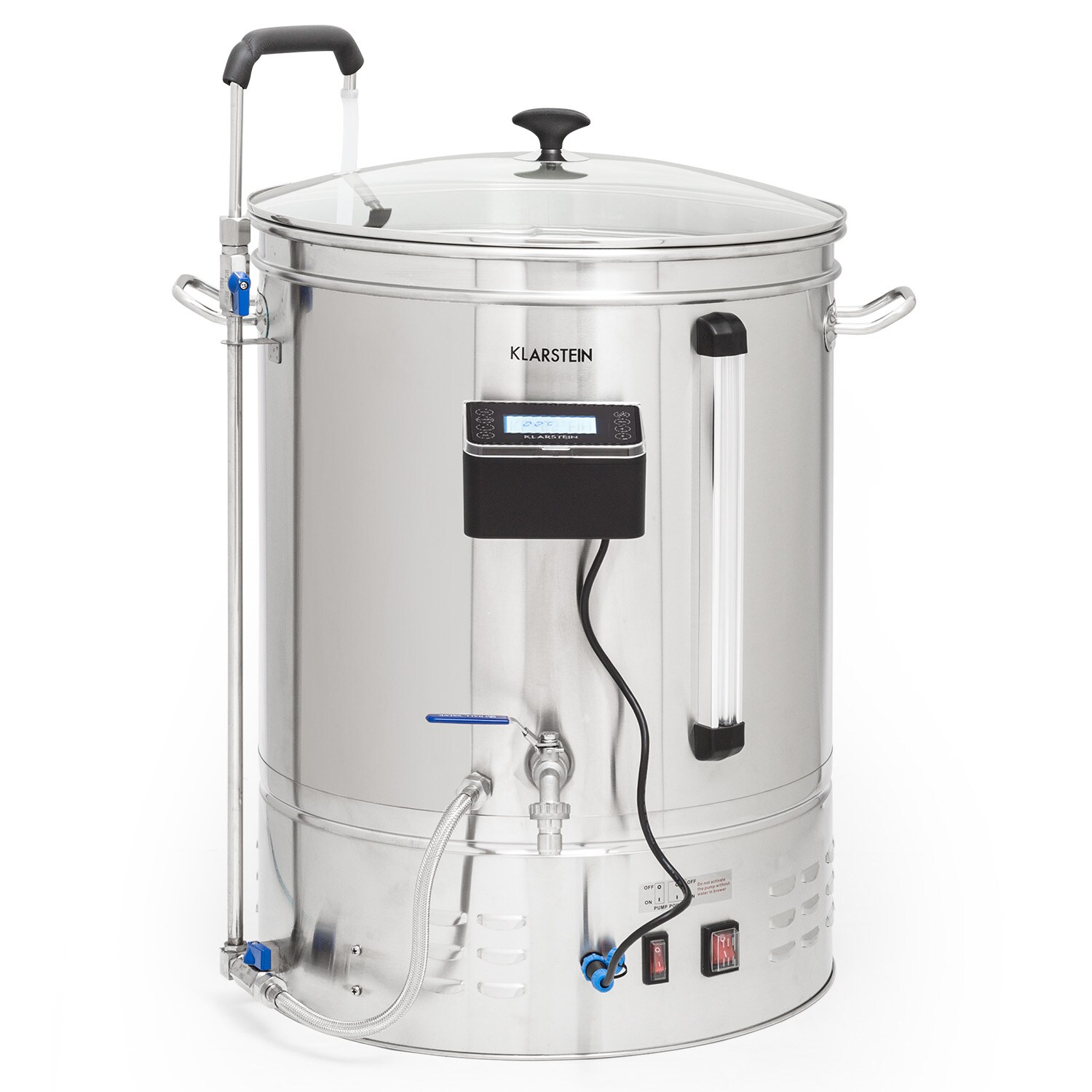 Brauheld Smart 65 Maischekessel 2500W 65L 100°C Umwälzpumpe Edelstahl Edelstahl 65 Liter | 04060656510540