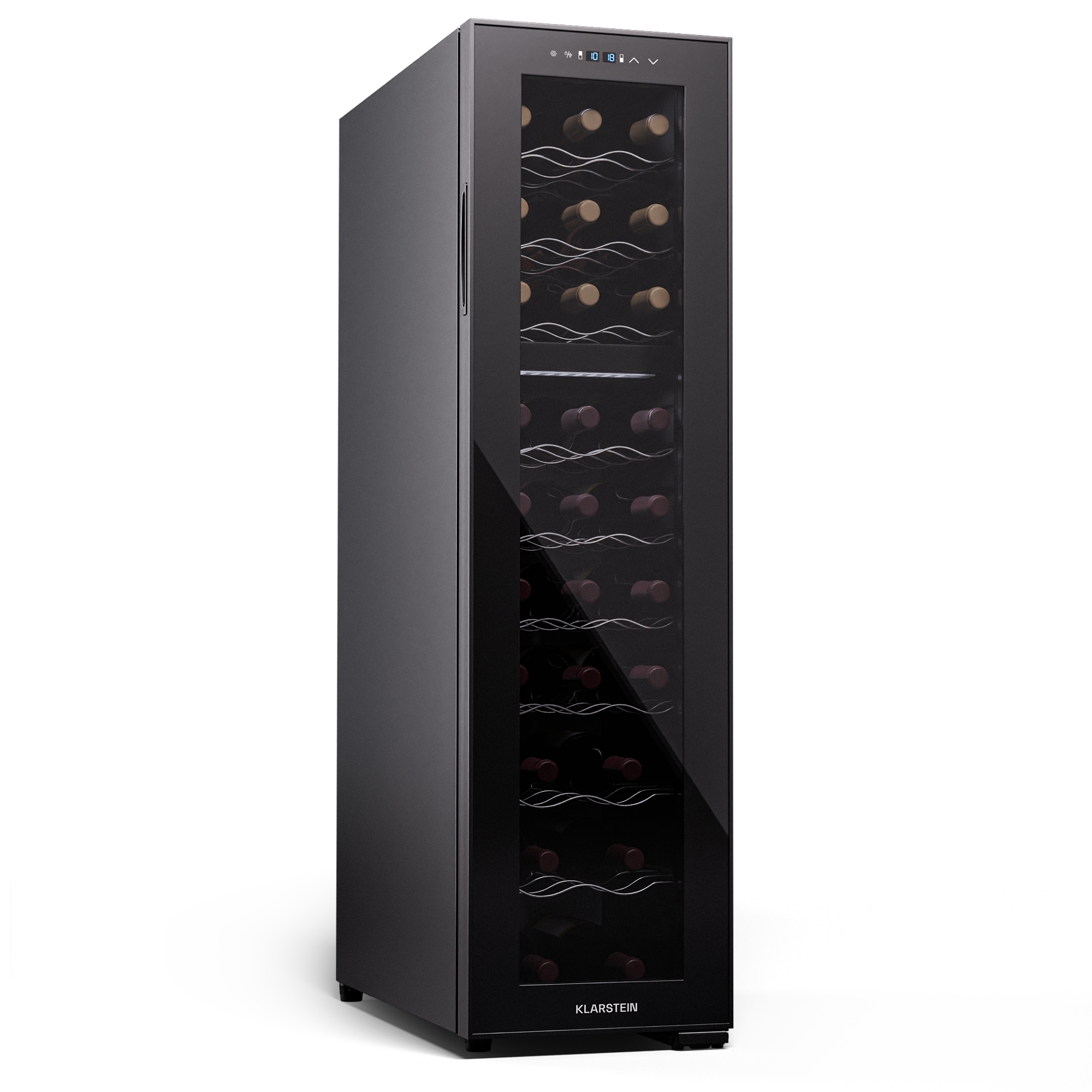 Shiraz 27 Duo Weink&uuml;hlschrank 2 Zonen 83L/27 Flaschen 5-18 &deg;C Touch Schwarz 27 Flaschen 2 K&uuml;hlzonen - Bild 1