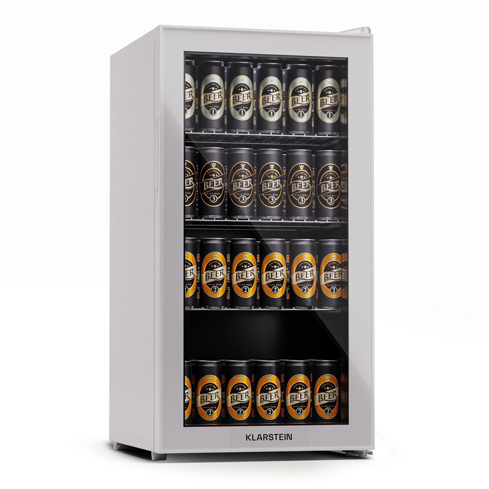 Beersafe 74 Slim K&uuml;hlschrank 74 Liter 3 B&ouml;den Panoramaglast&uuml;r Quartz 74 Liter - Bild 1