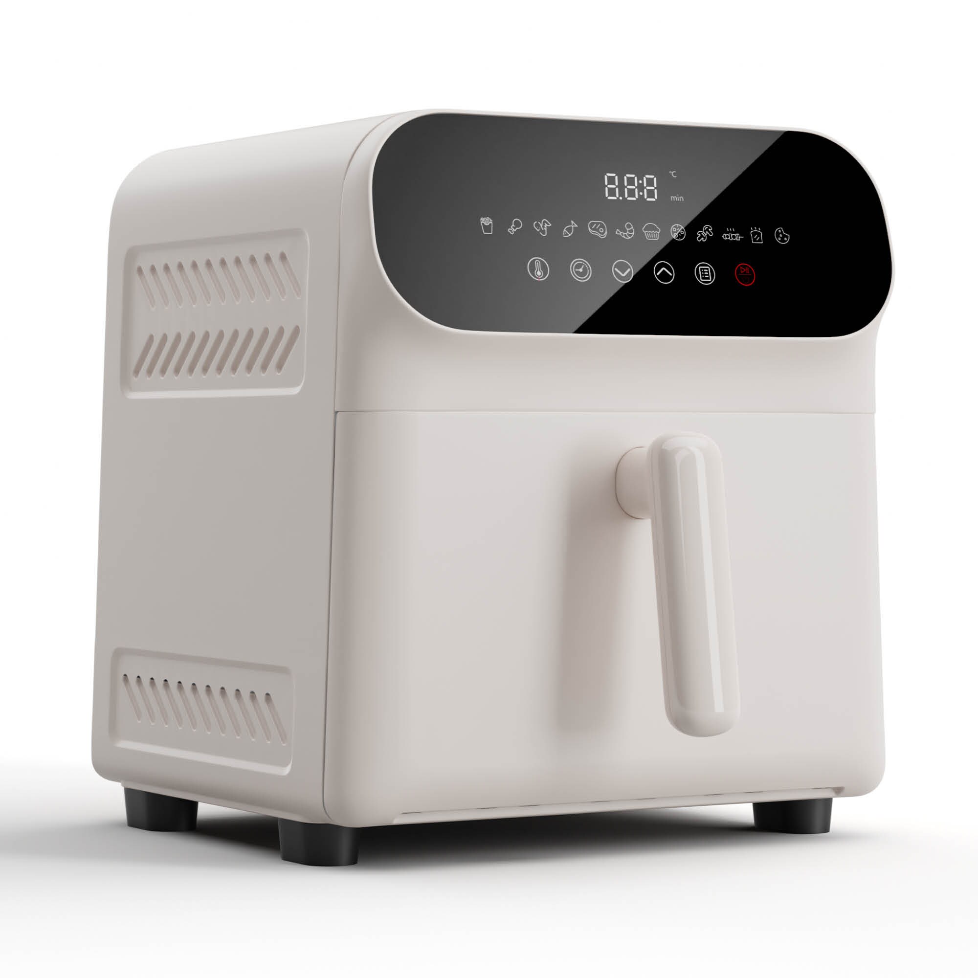 AeroCrisp 6 Digital Hei&szlig;luftfritteuse 1700W 6 Ltr 12 Programme Touch Sand 6 Liter - Bild 1